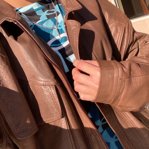 Handmade Colombian Genuine Leather Jacket Men’s - Picture 8 of 8